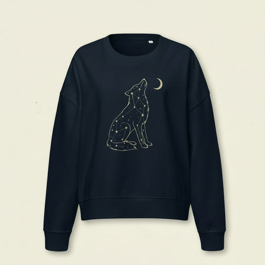 Starlit Wolf Women’s Organic Sweatshirt
