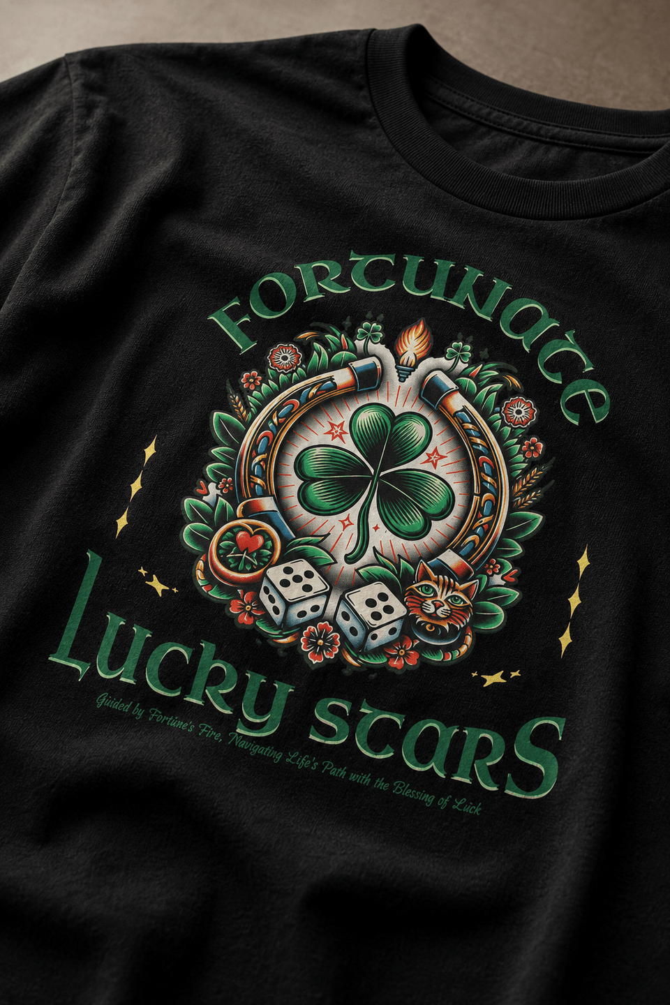Lucky Girl T-shirt on a white background