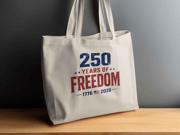 250 Years of Freedom Commemorative Tote Bag |  My Lucky Tee