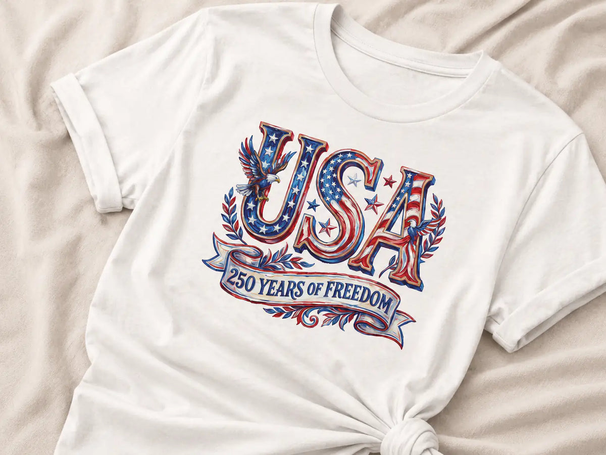 250 Years of Freedom USA Eagle T-Shirt | My Lucky Tee
