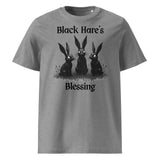 Black Hare’s Blessing Organic Tee Heather Grey