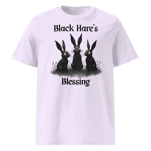 Black Hare’s Blessing Organic Tee Lavender