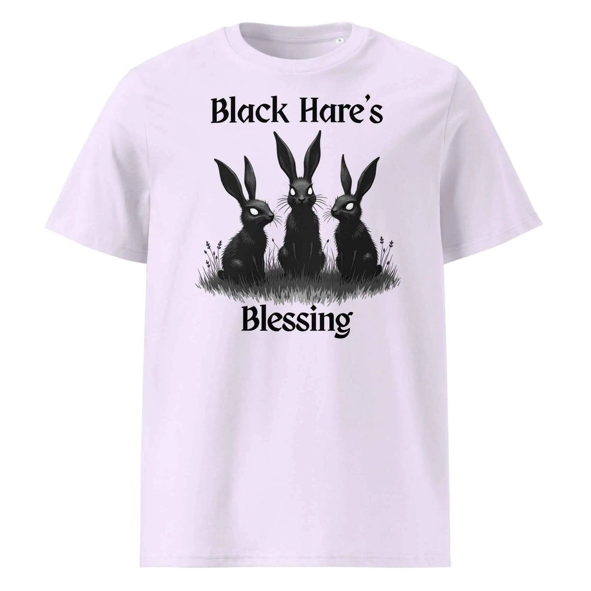 Black Hare’s Blessing Organic Tee Lavender