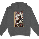 Black Horse & Cherry Blossom Hoodie XS