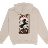 Black Horse & Cherry Blossom Hoodie XS