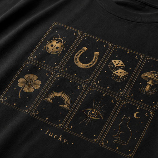 Lucky Symbols Garment-Dyed Tee
