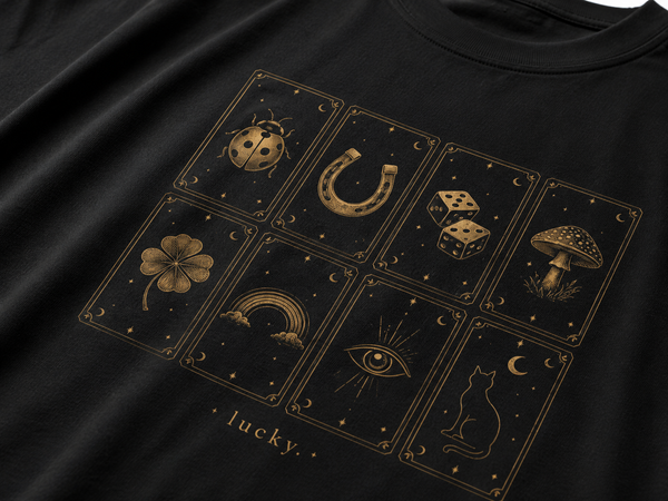 Lucky Symbols Garment-Dyed Tee