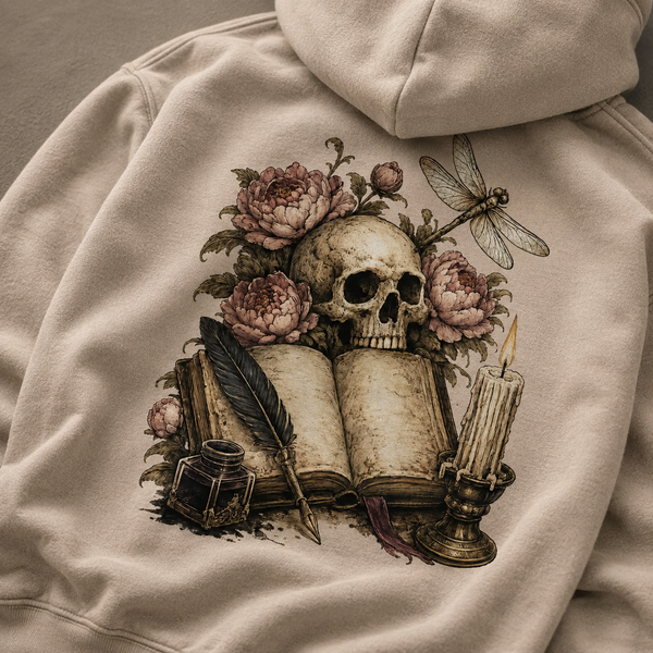 Midnight Pages Organic Hoodie