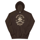Death Before Decaf Graphic Hoodie Dark Chocolate