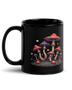 Dreamscape Mushroom Black Ceramic Mug | My Lucky Tee