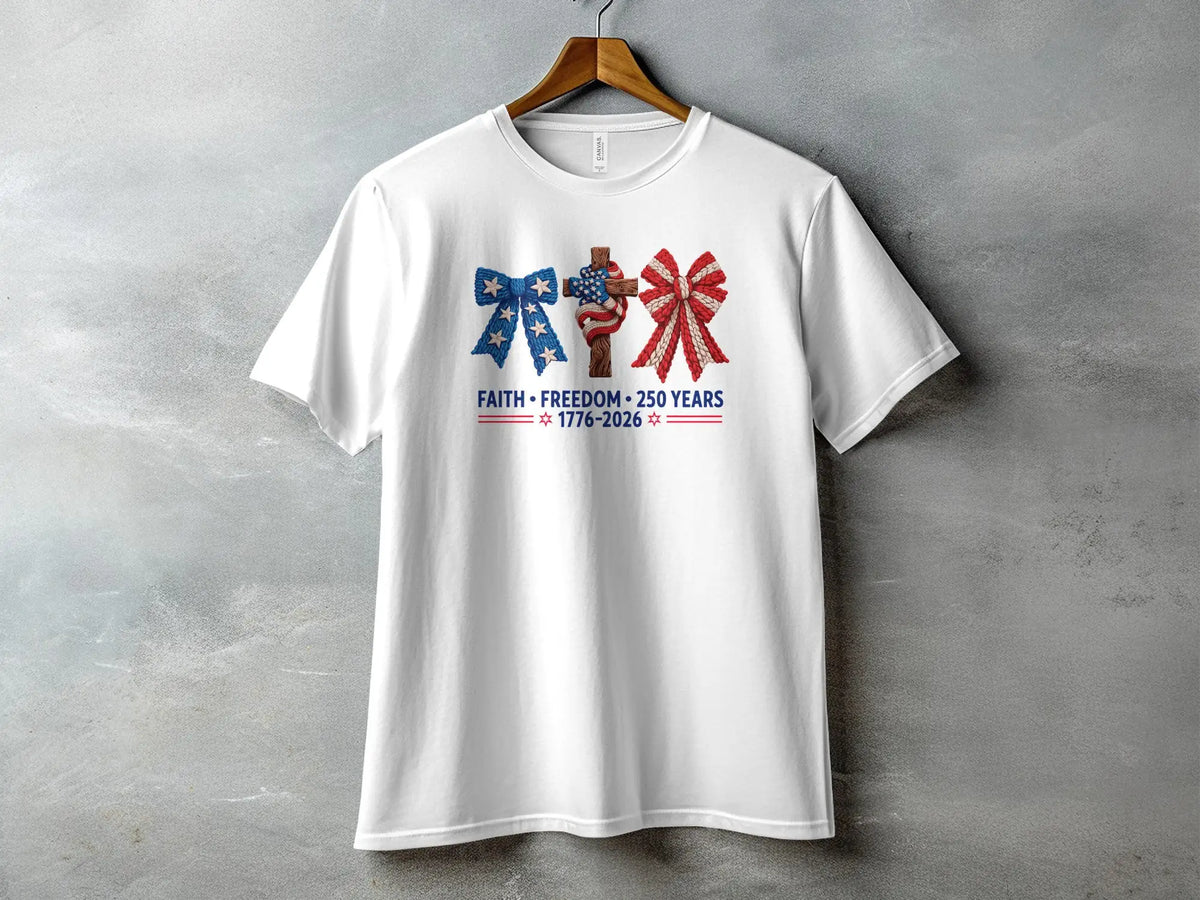 Faith & Freedom 250 Years Commemorative T-Shirt S