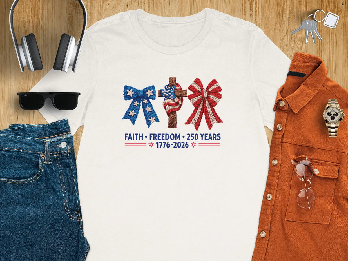 Faith & Freedom 250 Years Commemorative T-Shirt