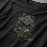 He Who Dares Wins Lucky Cat Tee S