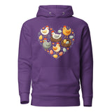 Hen House Hoodie in purple