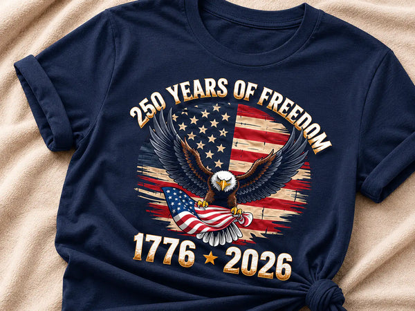 Heritage Eagle 250th Freedom T-Shirt | My Lucky Tee