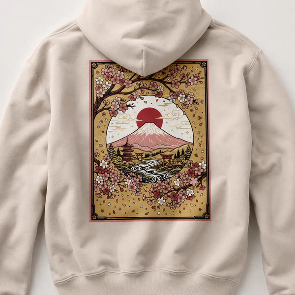 Japanese Mountain River Hoodie