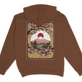 Japanese Mountain River Hoodie Chestnut