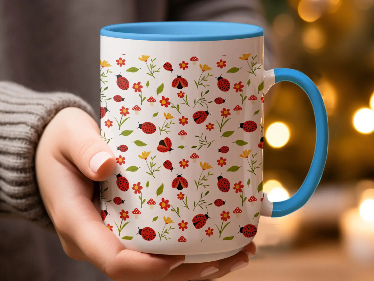 Ladybug Garden Ceramic Mug |  My Lucky Tee
