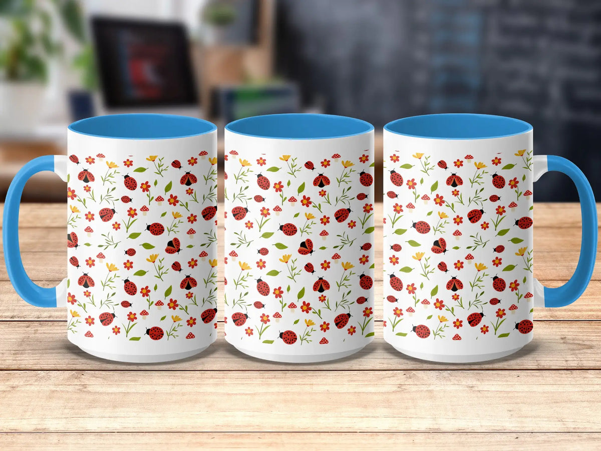 Ladybug Garden Ceramic Mug |  My Lucky Tee
