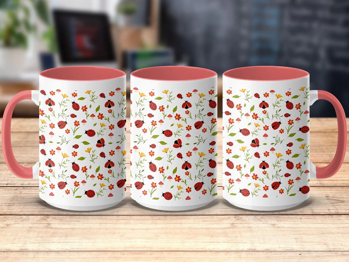 Ladybug Garden Ceramic Mug |  My Lucky Tee