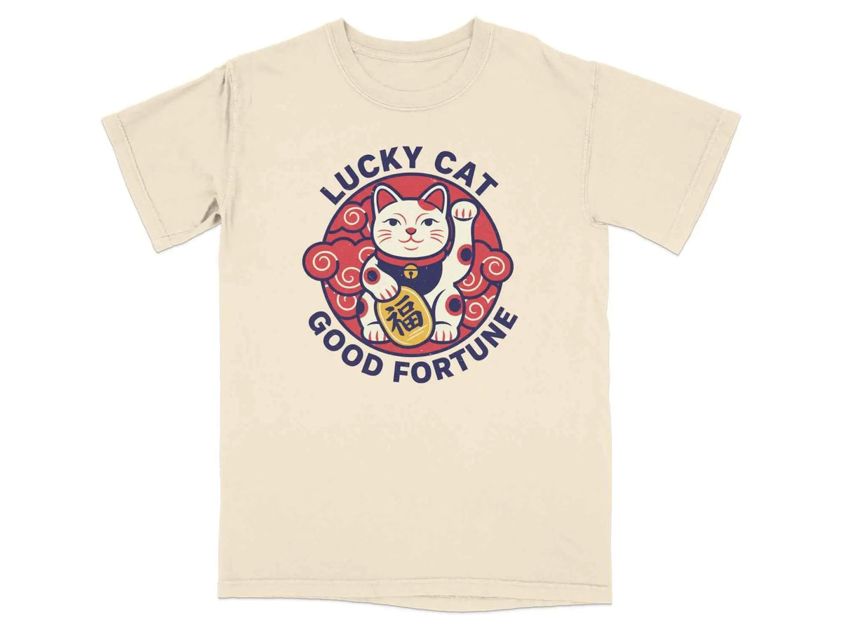 Lucky Cat Good Fortune Graphic Tee | My Lucky Tee