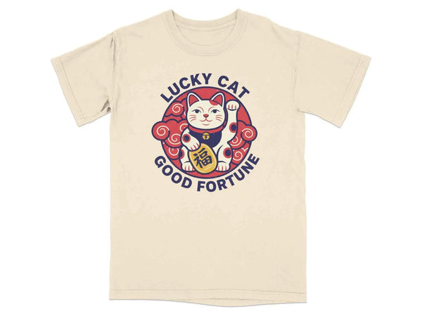 Lucky Cat Good Fortune Graphic Tee | My Lucky Tee