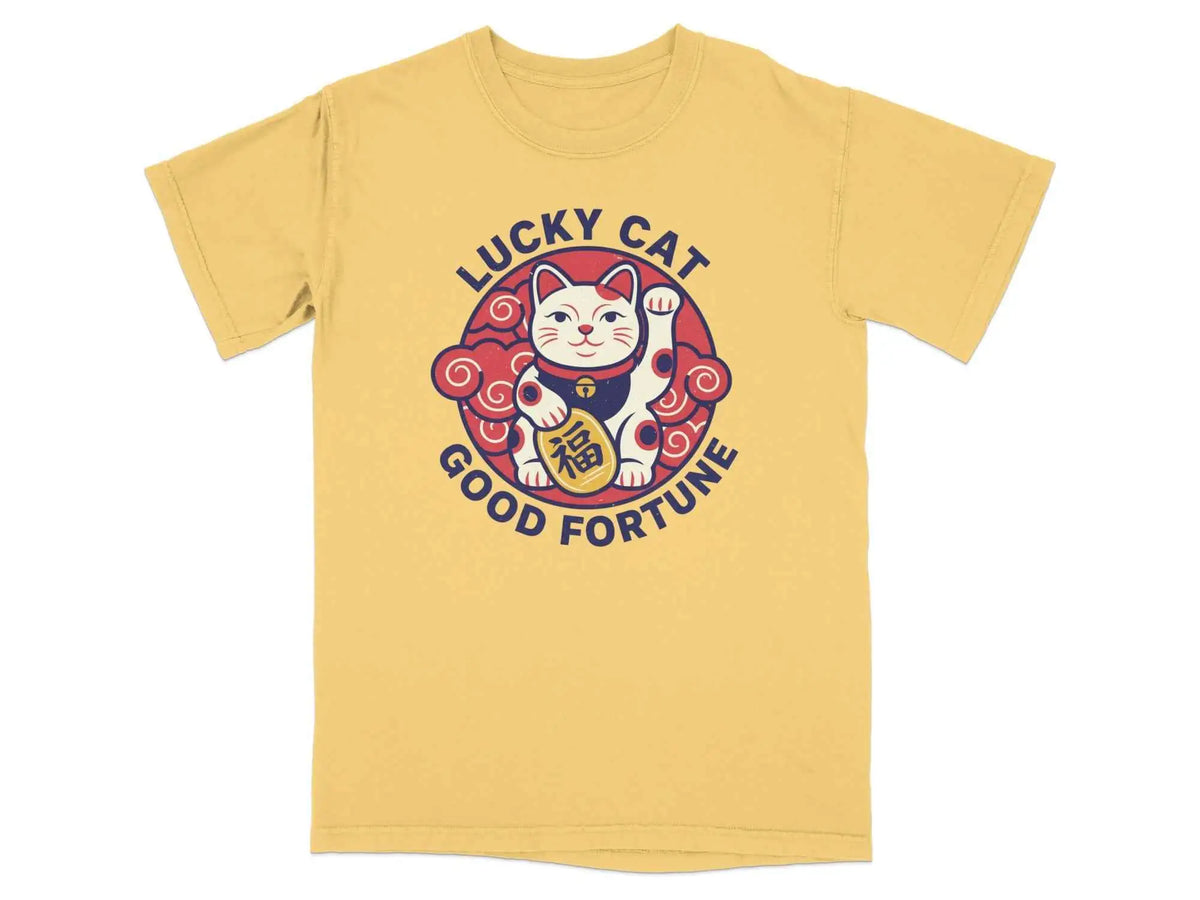 Lucky Cat Good Fortune Graphic Tee | My Lucky Tee