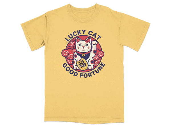 Lucky Cat Good Fortune Graphic Tee | My Lucky Tee