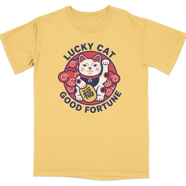 Lucky Cat Good Fortune Graphic Tee S