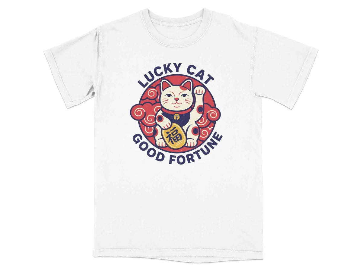 Lucky Cat Good Fortune Graphic Tee | My Lucky Tee