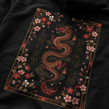 Lucky Dragon Floral Graphic Hoodie