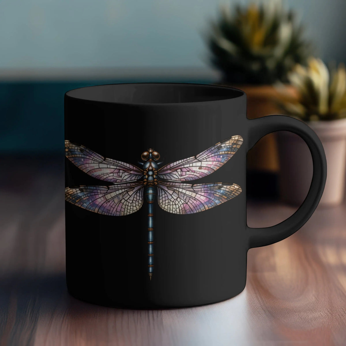 Lucky Dragonfly Ceramic Mug