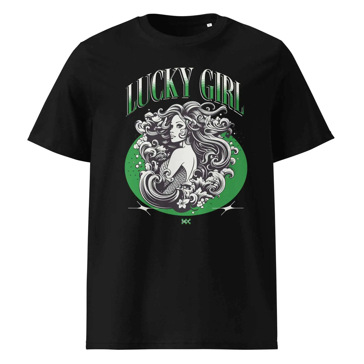 Lucky Girl Organic Cotton Tee Black