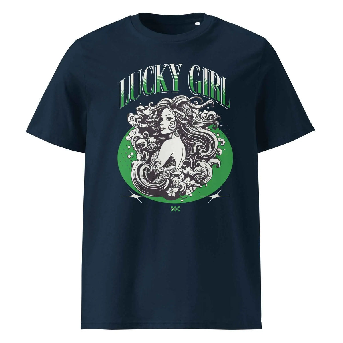 Lucky Girl Organic Cotton Tee French Navy