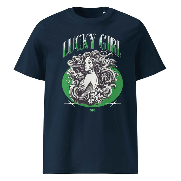 Lucky Girl Organic Cotton Tee French Navy