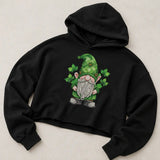 Lucky Gnome Crop Hoodie — St. Patrick’s Style