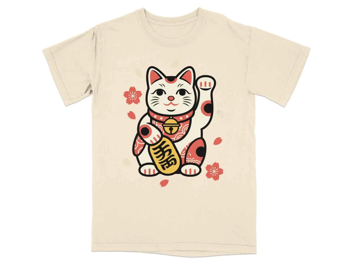 Lucky Maneki Neko Charm T-Shirt | My Lucky Tee