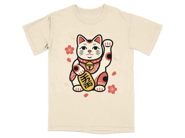 Lucky Maneki Neko Charm T-Shirt | My Lucky Tee