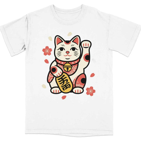 Lucky Maneki Neko Charm T-Shirt |  My Lucky Tee
