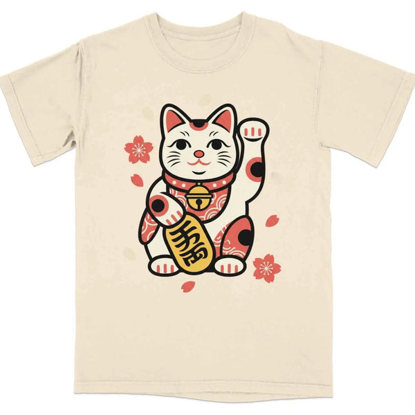 Lucky Maneki Neko Charm T-Shirt S