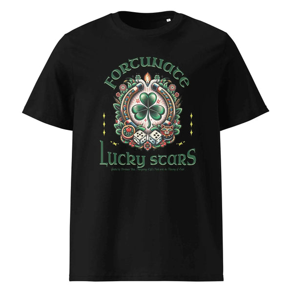 Lucky Stars Organic Cotton Tee Black