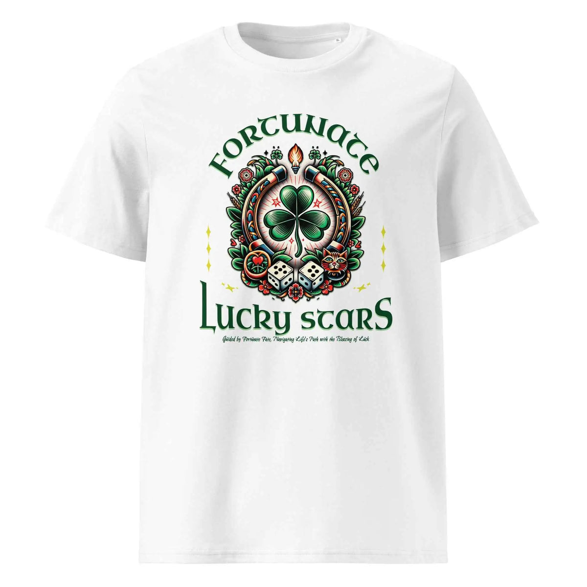 Lucky Stars Organic Cotton Tee White