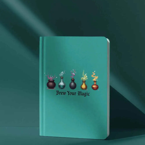 Magic Potion Hardcover Journal Turquoise