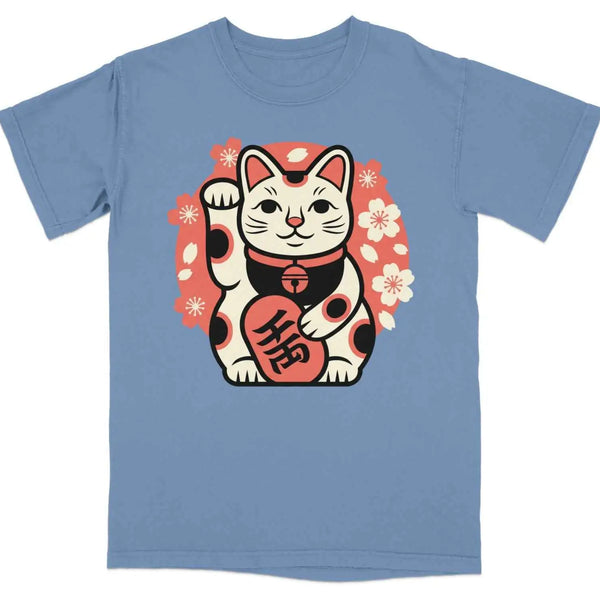 Maneki Fortune Charm Tee Blue Jean