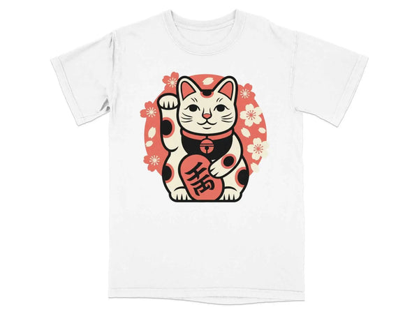 Maneki Fortune Charm Tee White