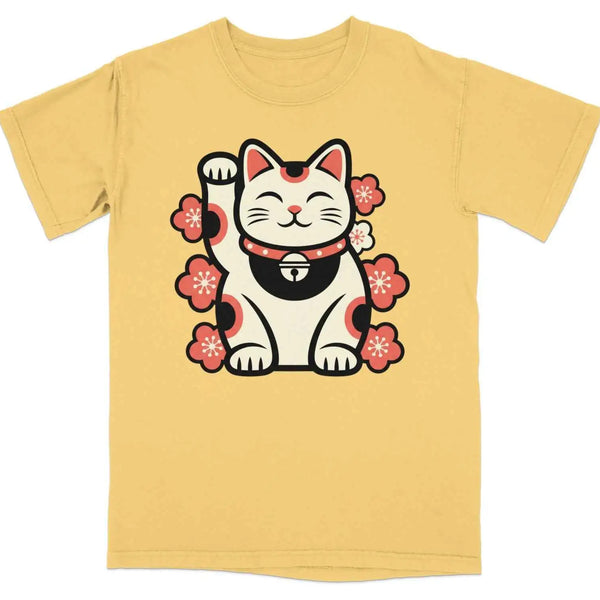 Maneki Neko Charm Blossom Graphic Tee S
