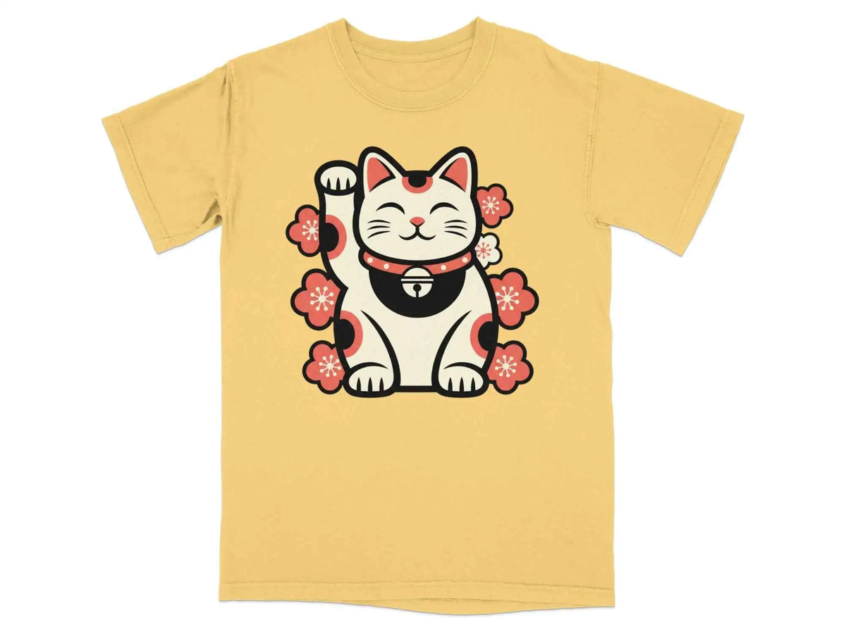 Maneki Neko Charm Blossom Graphic Tee S