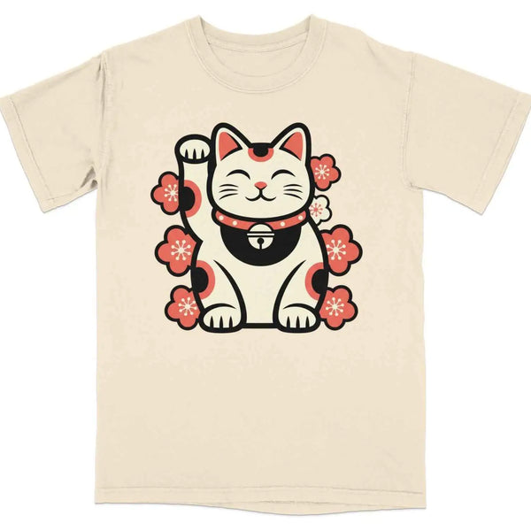 Maneki Neko Charm Blossom Graphic Tee S