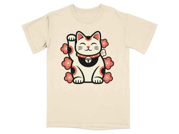 Maneki Neko Charm Blossom Graphic Tee S