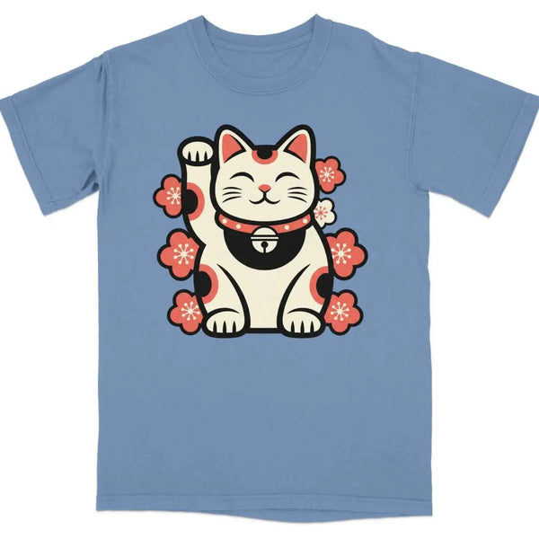 Maneki Neko Charm Blossom Graphic Tee S